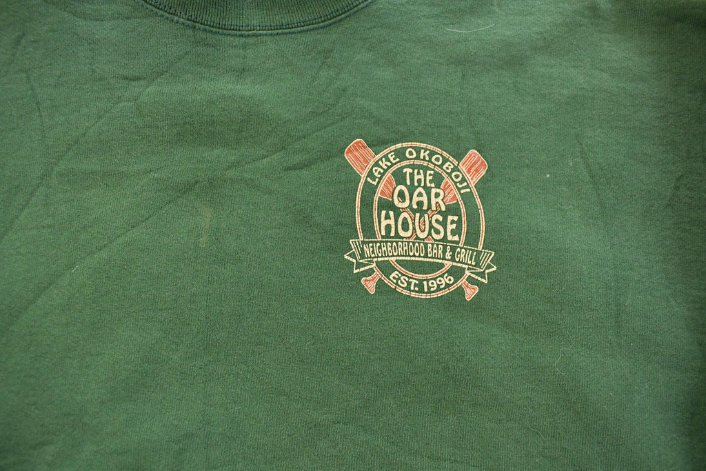 Vintage 1990s Lake Okoboji Oar House bar Crewneck Sweatshirt Men's XL
