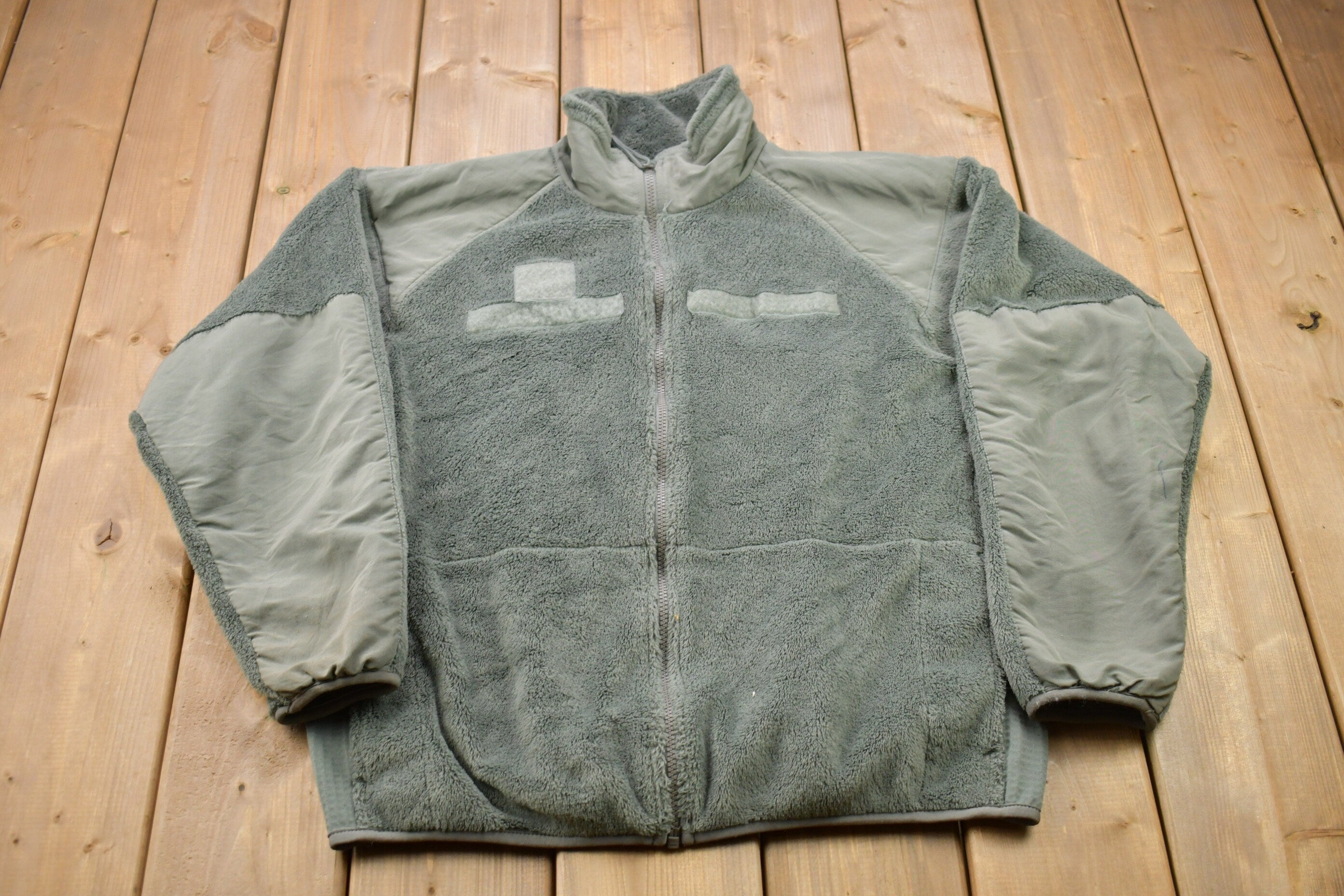 Vintage 1990s Military Fleece Sweater