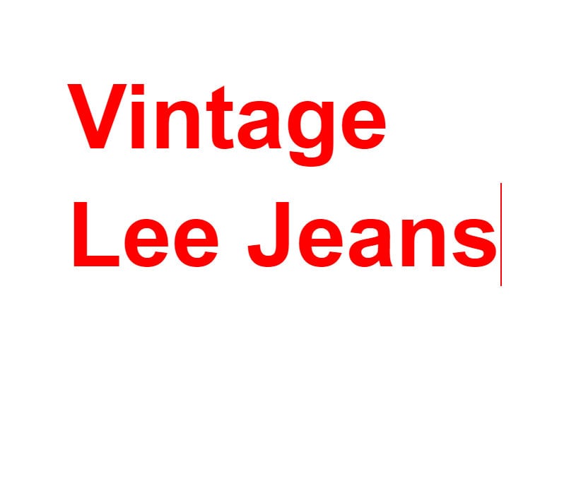 Vintage 1960s Levi Strauss Red Tab Denim Jeans Size Made In USA