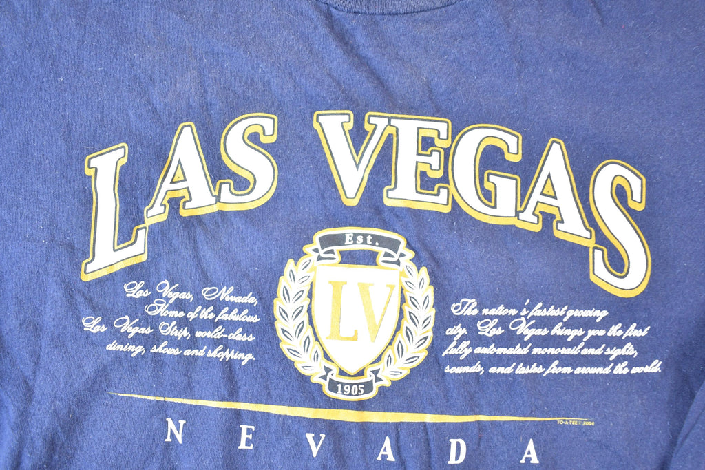 Vintage 2004 Las Vegas Souvenir Long Sleeve T-Shirt Men's L