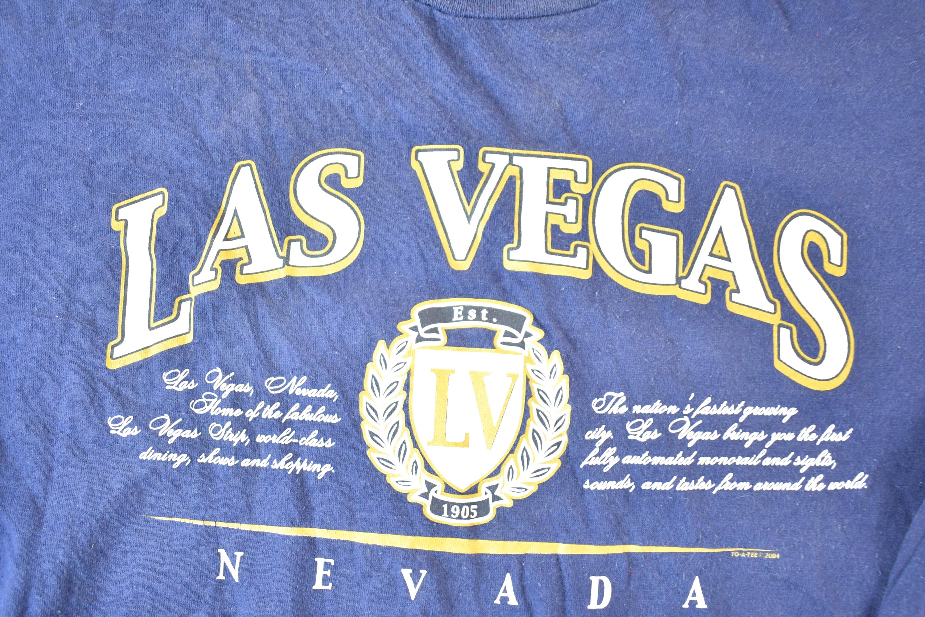Vintage 2004 Las Vegas Souvenir Long Sleeve T-Shirt Men's L