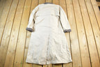 Vintage 1990s L.L. Bean Wool Lined Trench Coat Women's Medium / Wool Jacket / Vintage 90s Jacket / Outdoor / Long Trench Coat / Made in USA