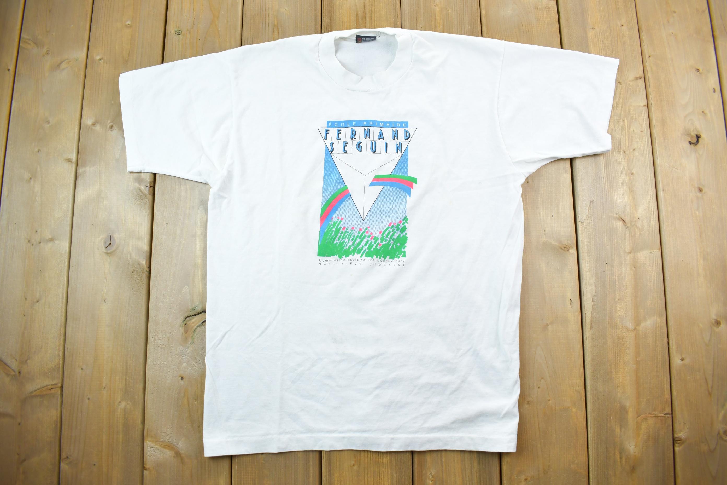 Vintage 1990s Fernand Seguin Sainte Foy Quebec Souvenir T-Shirt