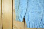 Vintage 1950s Hand Knit Golf Knit Cardigan Sweater Women's M-L