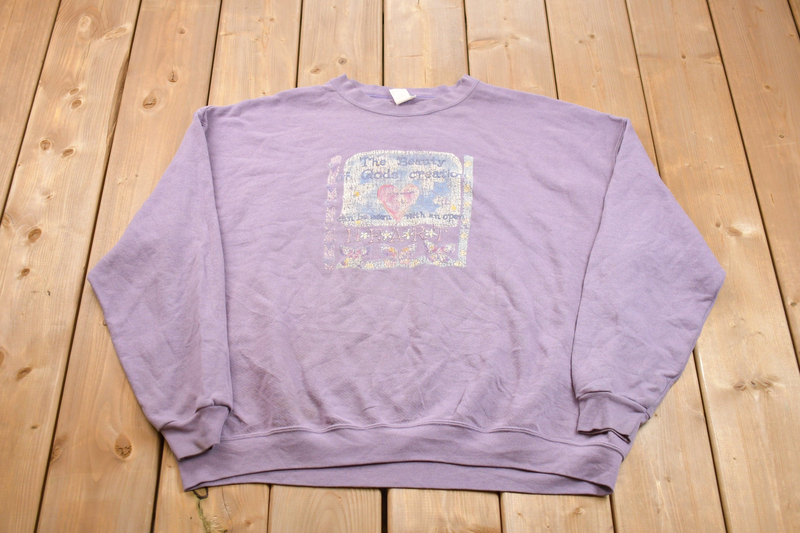 Vintage 1990s Open Heart Crewneck