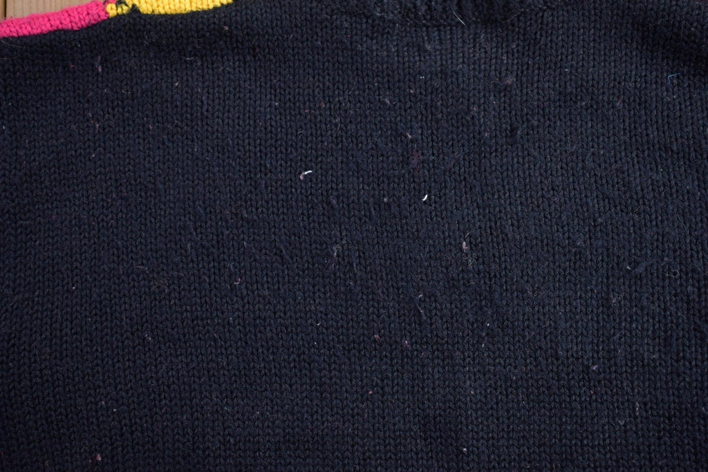 Vintage 1990s Limited Argyle Wool Knit Sweater