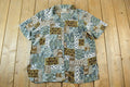 Vintage 1990s Lauren Lee Abstract Button Up Shirt