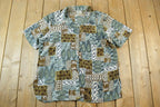 Vintage 1990s Lauren Lee Abstract Button Up Shirt