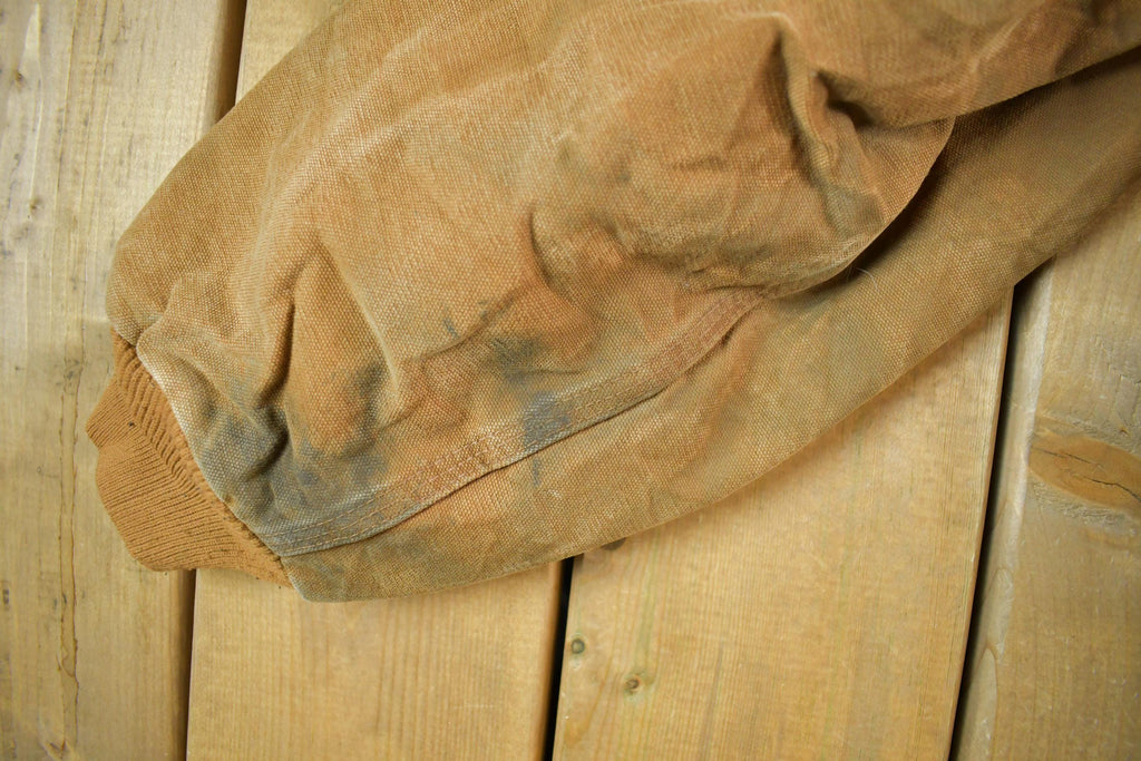 Vintage 1990s Carhartt Canvas Hooded Jacket Men's XL
