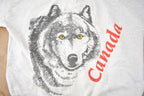 Vintage 1980s Canada Souvenir Quarter Zip Sweatshirt Made in Canada