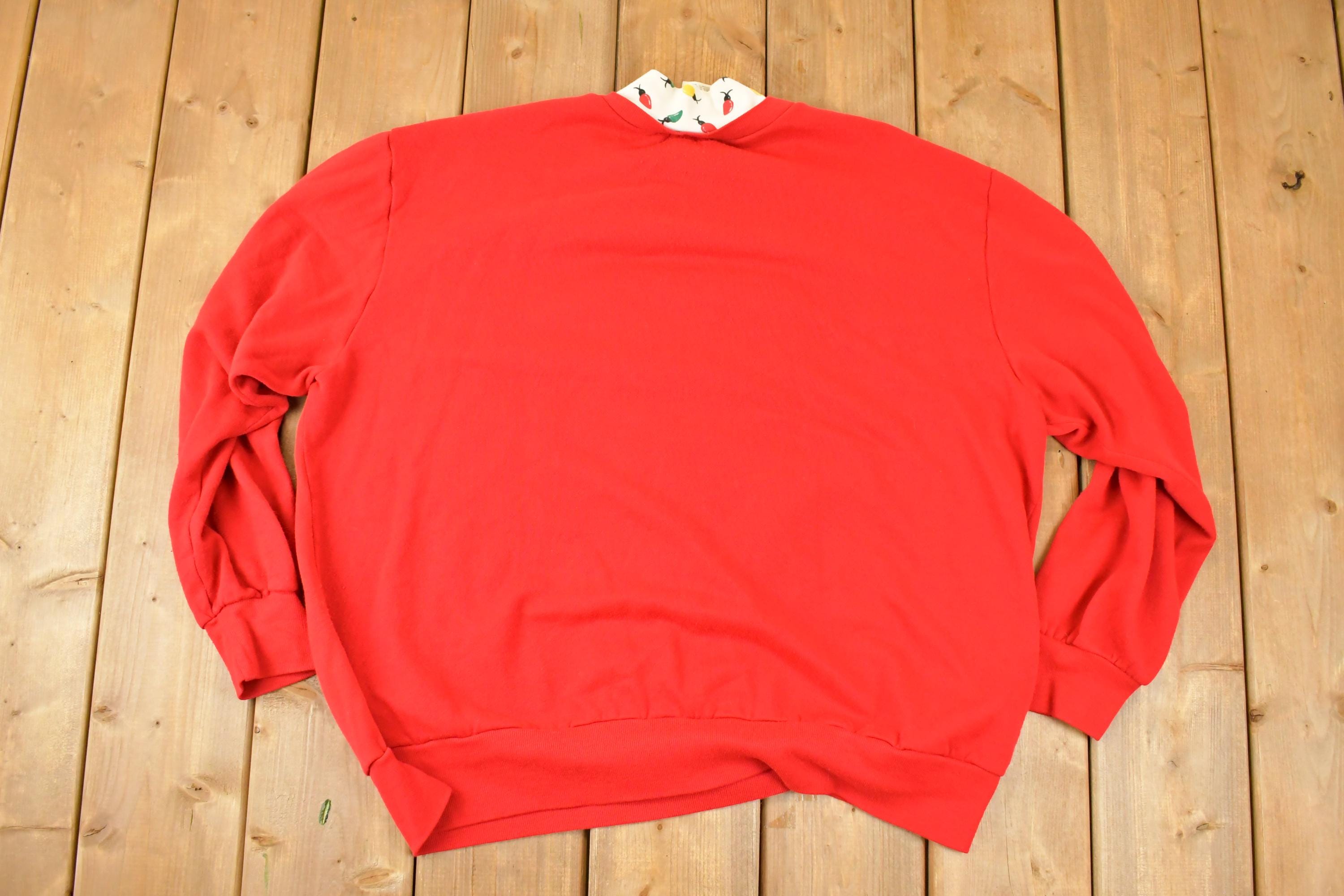 Vintage 1990s Nutcracker Plus Size Cute Christmas Kitty Double Collar Graphic Print Crewneck Sweatshirt Womens XL
