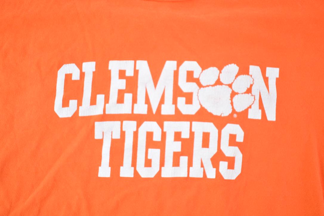Vintage 1980s Clemson Tigers Russell Athletics University Collegiate T-Shirt