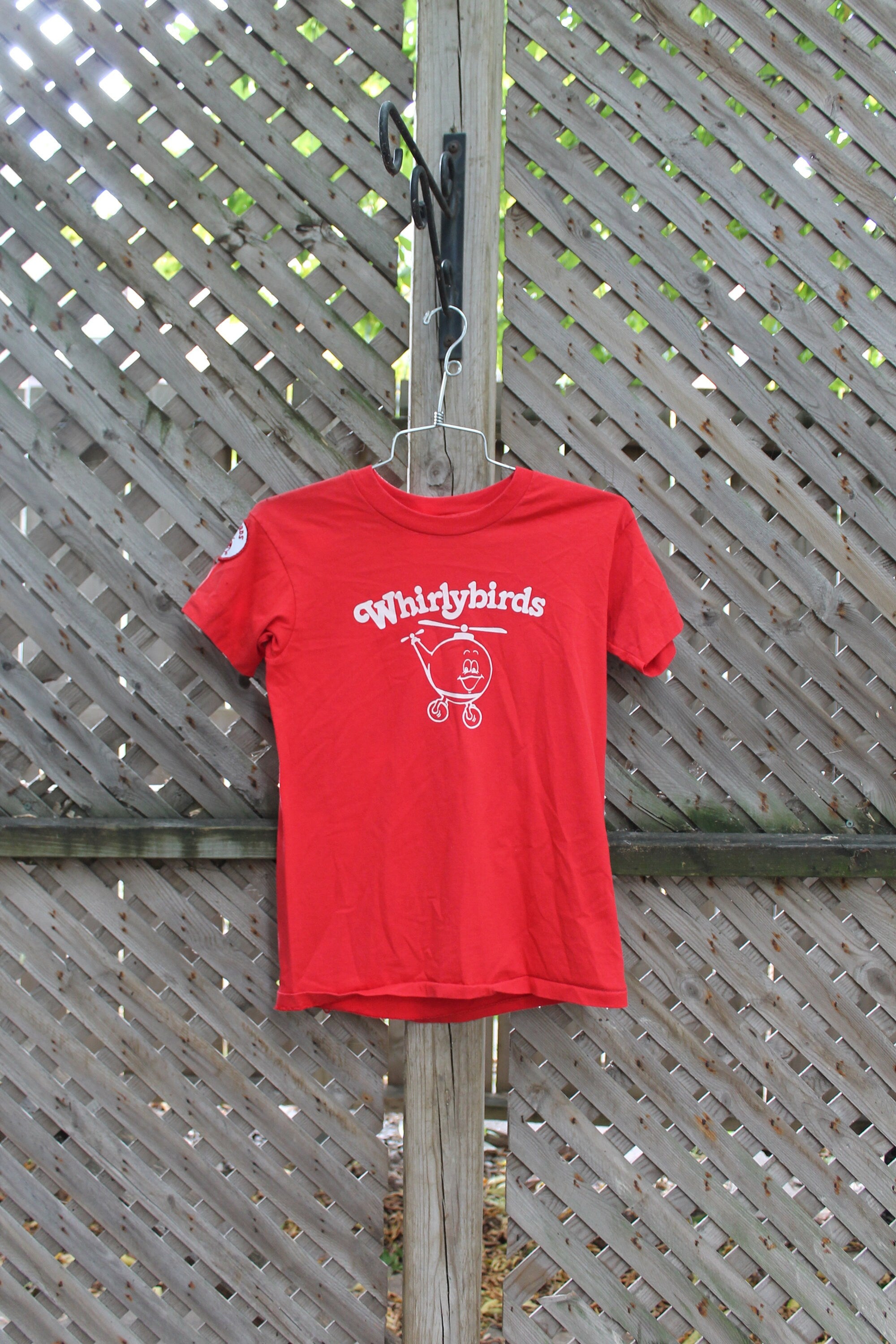 Vintage 1980s Whirlybirds Helicopter T-Shirt