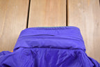 Vintage 1980s Woolrich Womens Purple Full Length Button Raincoat