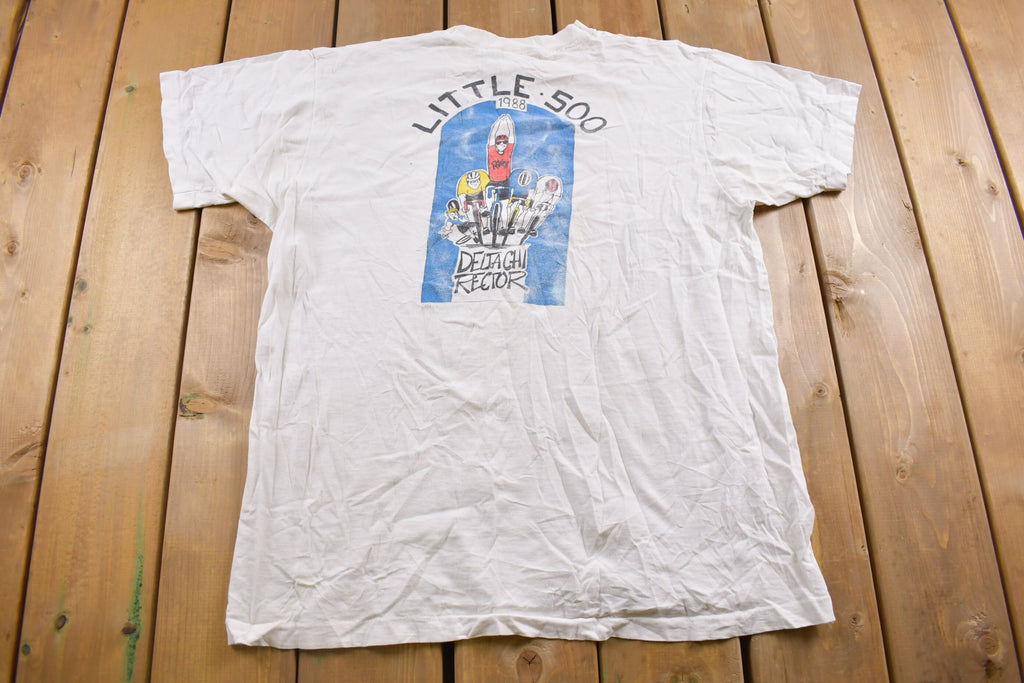 Vintage 1988 Fruit of the Loom Bike Race Graphic T Shirt