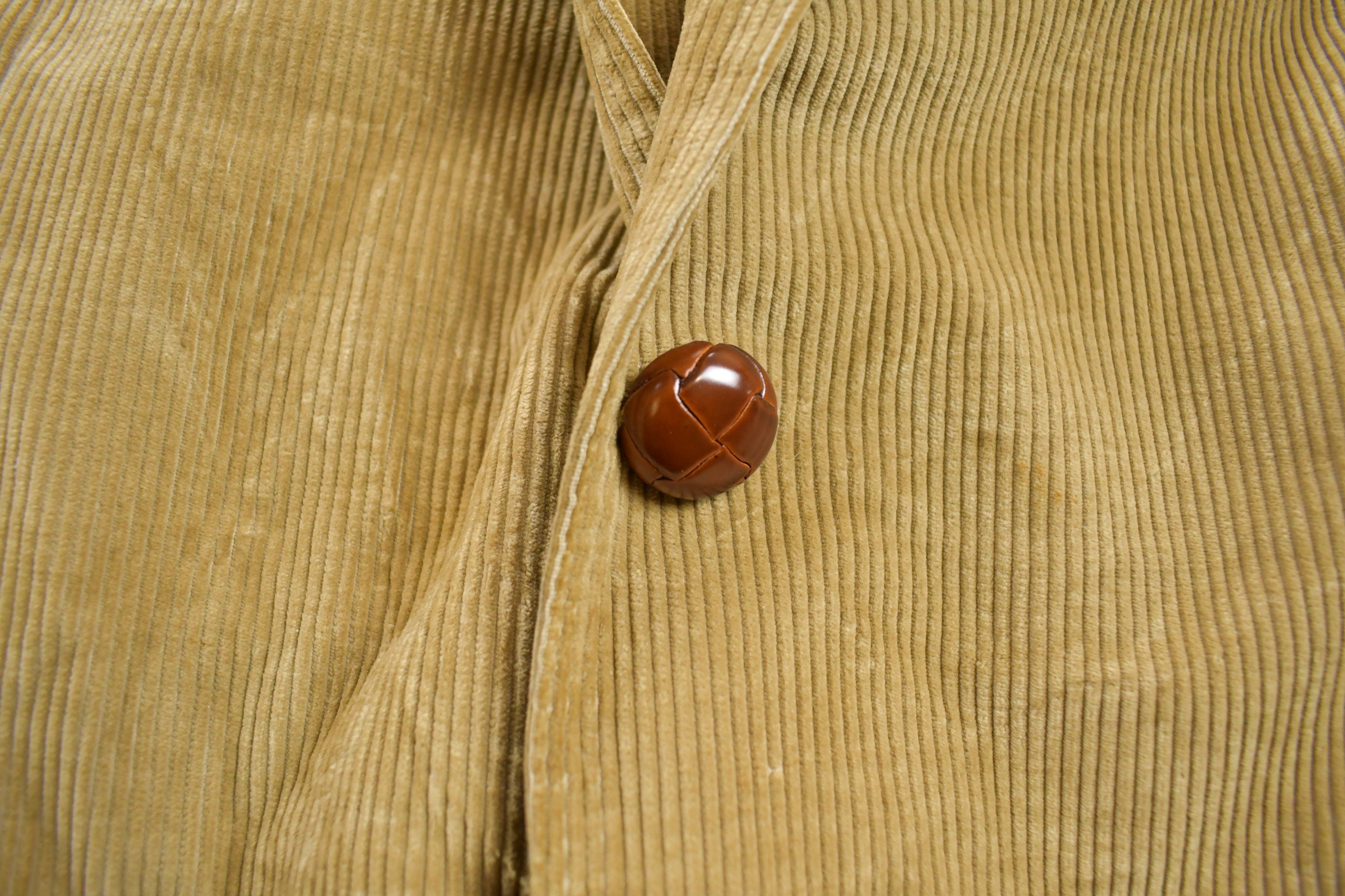 Vintage 1980s Levis Corduroy Beige Sportcoat
