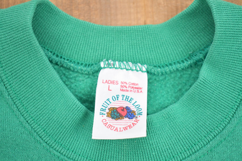 Vintage 1980s Raglan Sleeve Made In USA Crewneck Sweatshirt