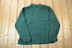 Vintage 2001 Toronto RV Show Quarter Zip Suede Patch Fleece Sweater