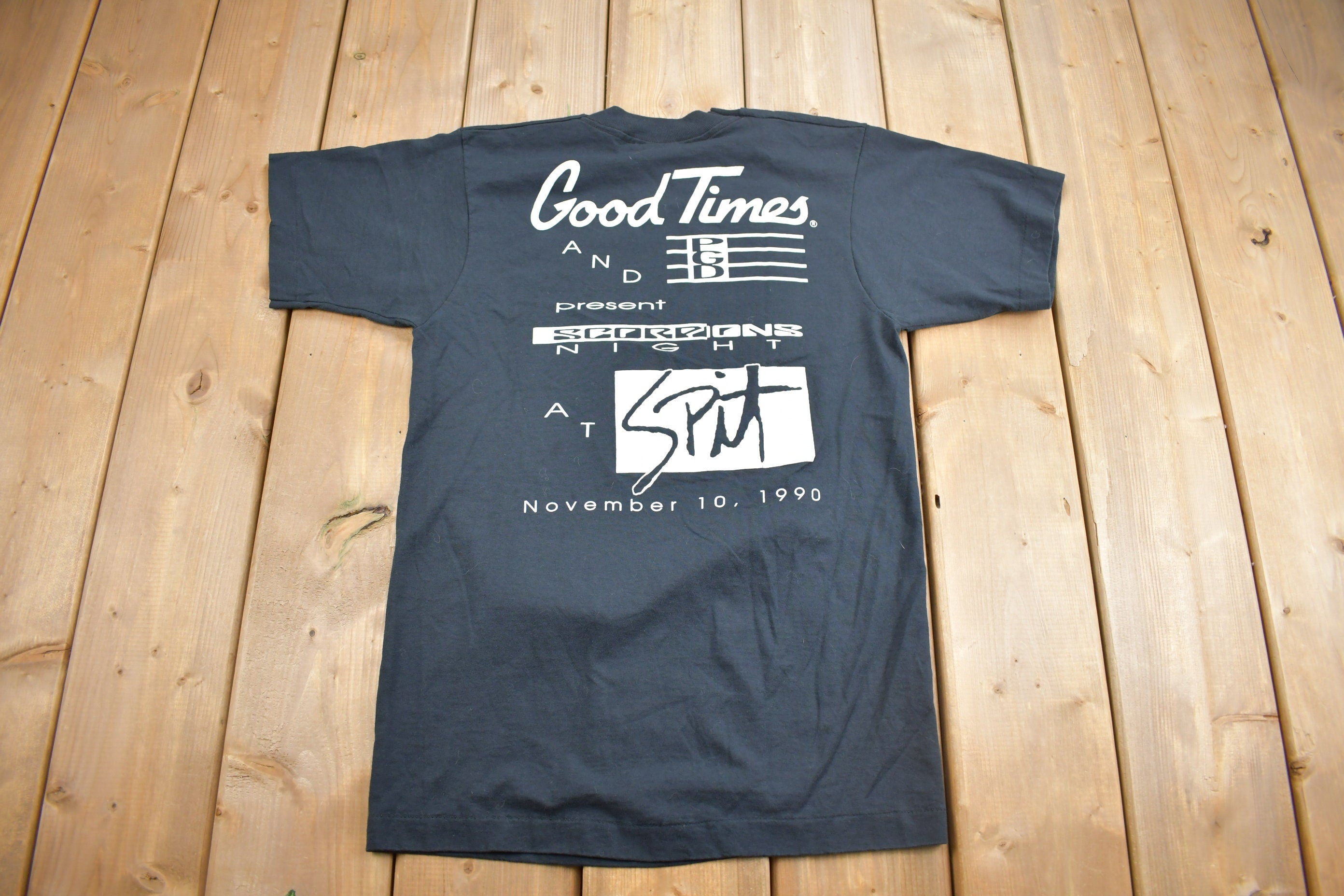 Vintage 1990 Scorpions Crazy World Album Promo Band T-shirt