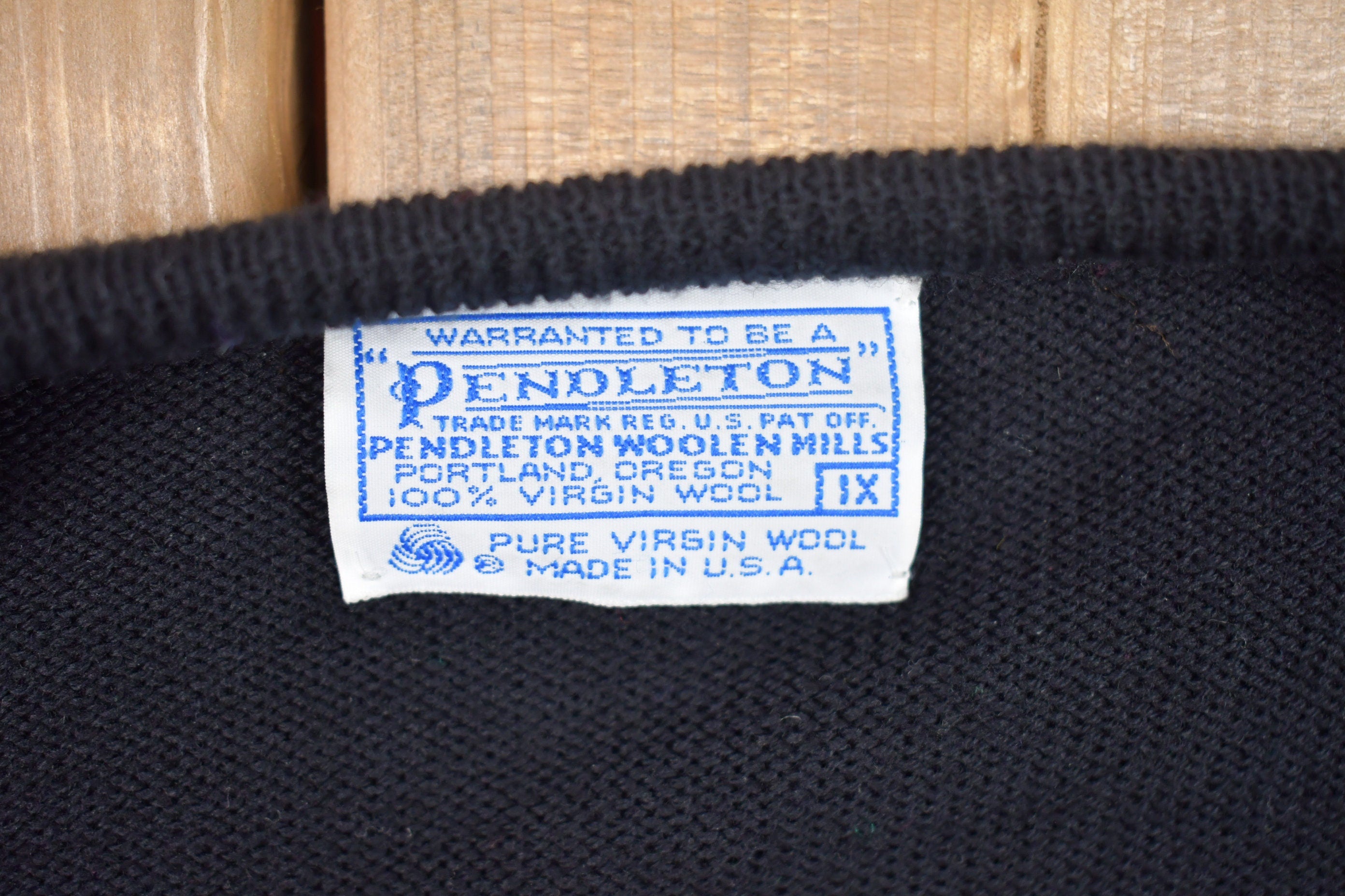 Vintage Pendleton Plaid Button Up Cardigan Sweater