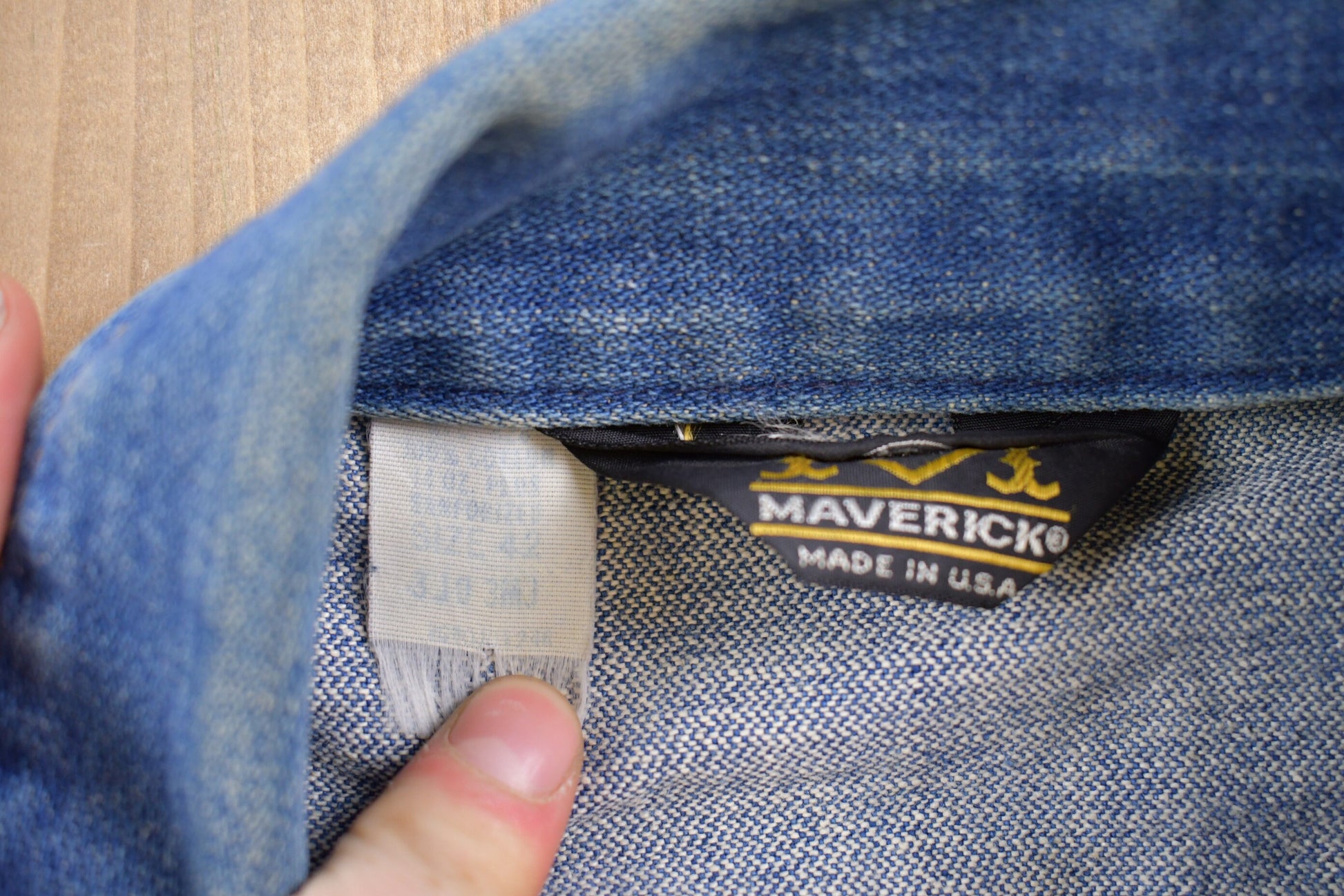 Vintage 1970s Maverick Denim Jean Jacket True Vintage Denim