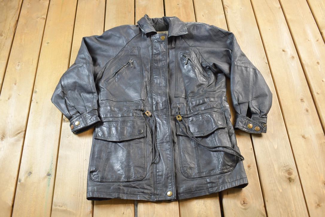 Vintage 1990s BB Dakota Genuine Leather Western Jacket