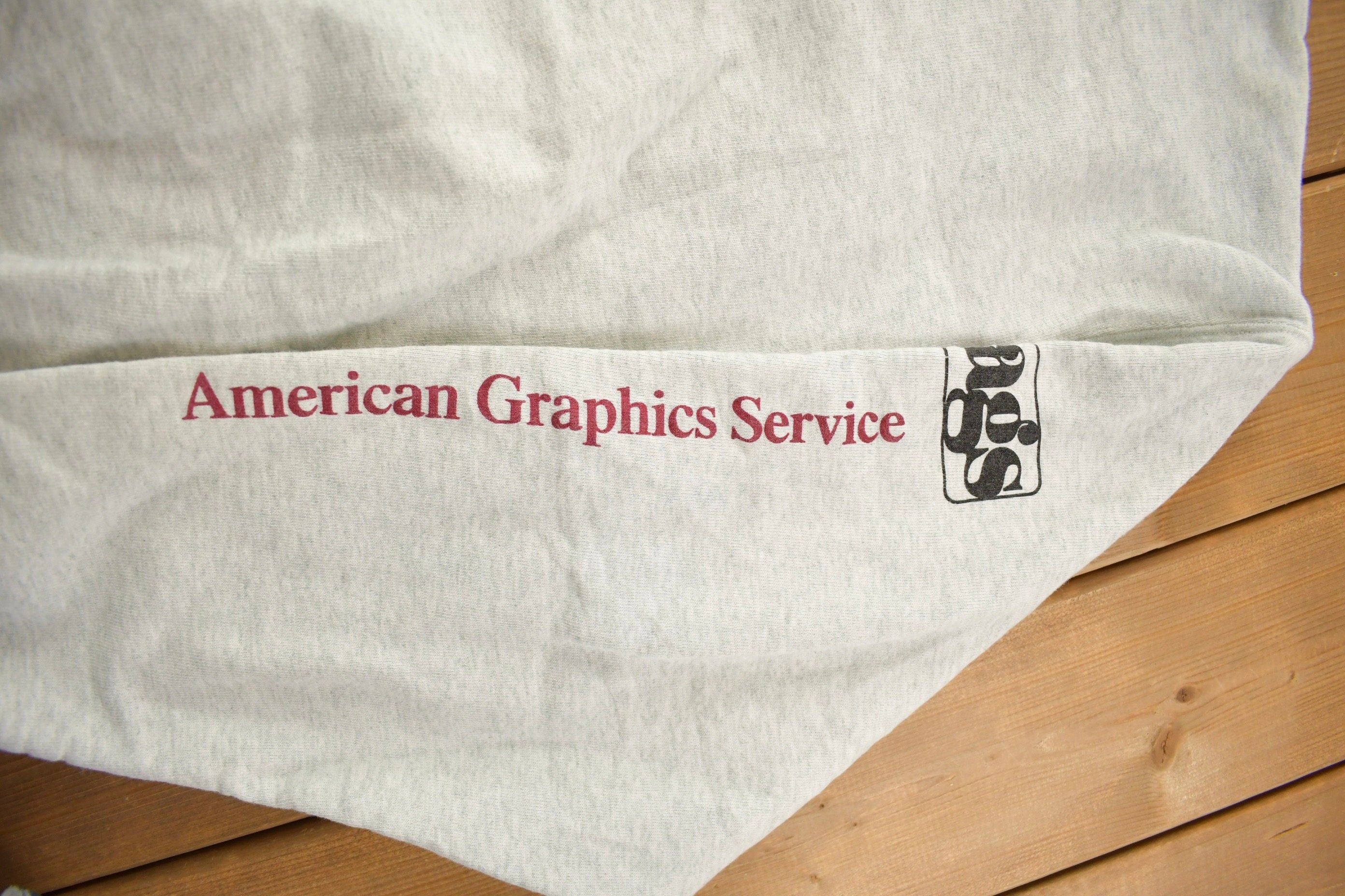 Vintage 1990s American Graphic Service Crewneck Sweatshirt