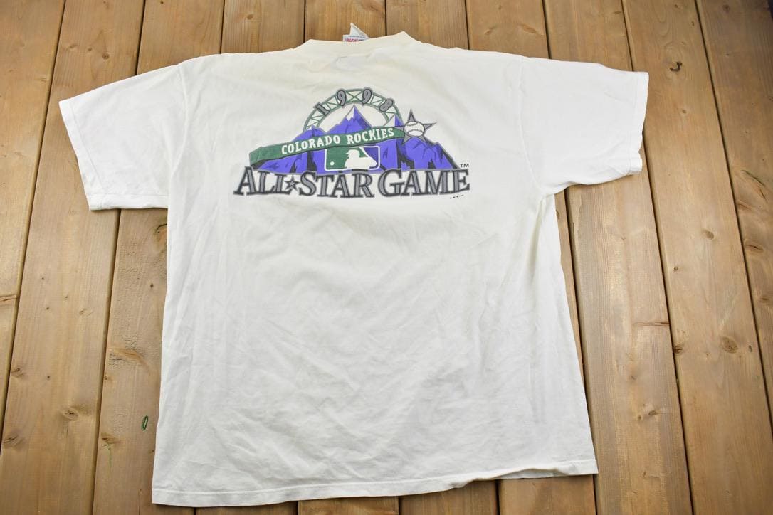 Vintage 1998 Pepsi Colorado Rockies All Star Game Graphic T-Shirt