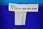 Vintage 1960s New York Jeans Knitted Cardigan Sweater