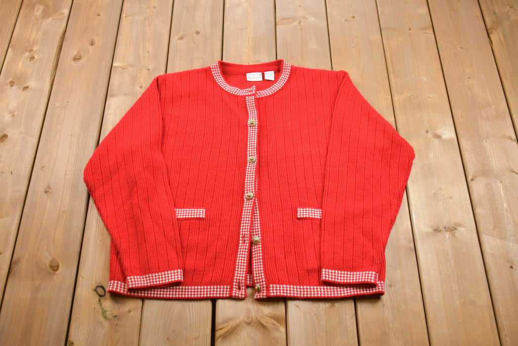 Vintage Knitted Button Up Sweater