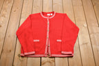 Vintage Knitted Button Up Sweater