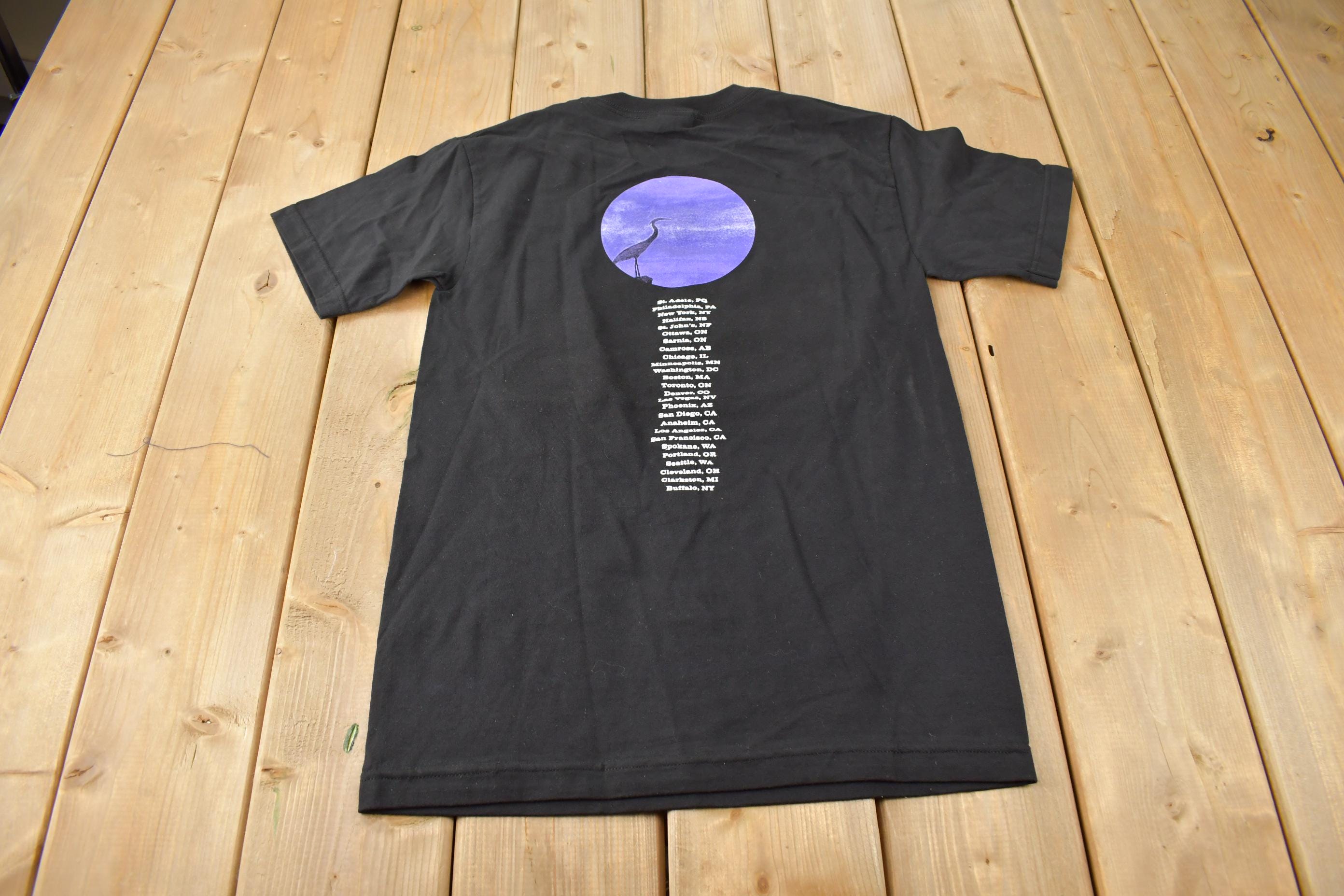 Vintage 2002 Deadstock The Tragically Hip In Violet Light Band Tee Size Small