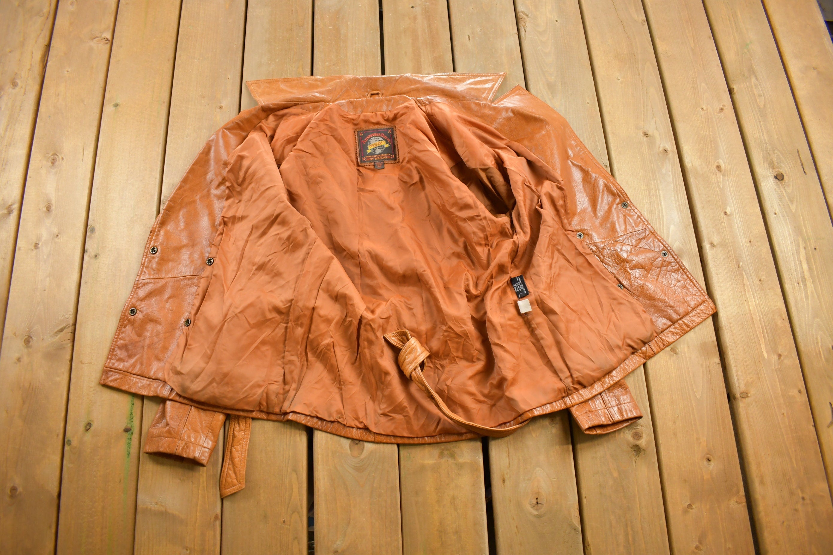 Vintage 1980s Adventure Bound Leather Jacket