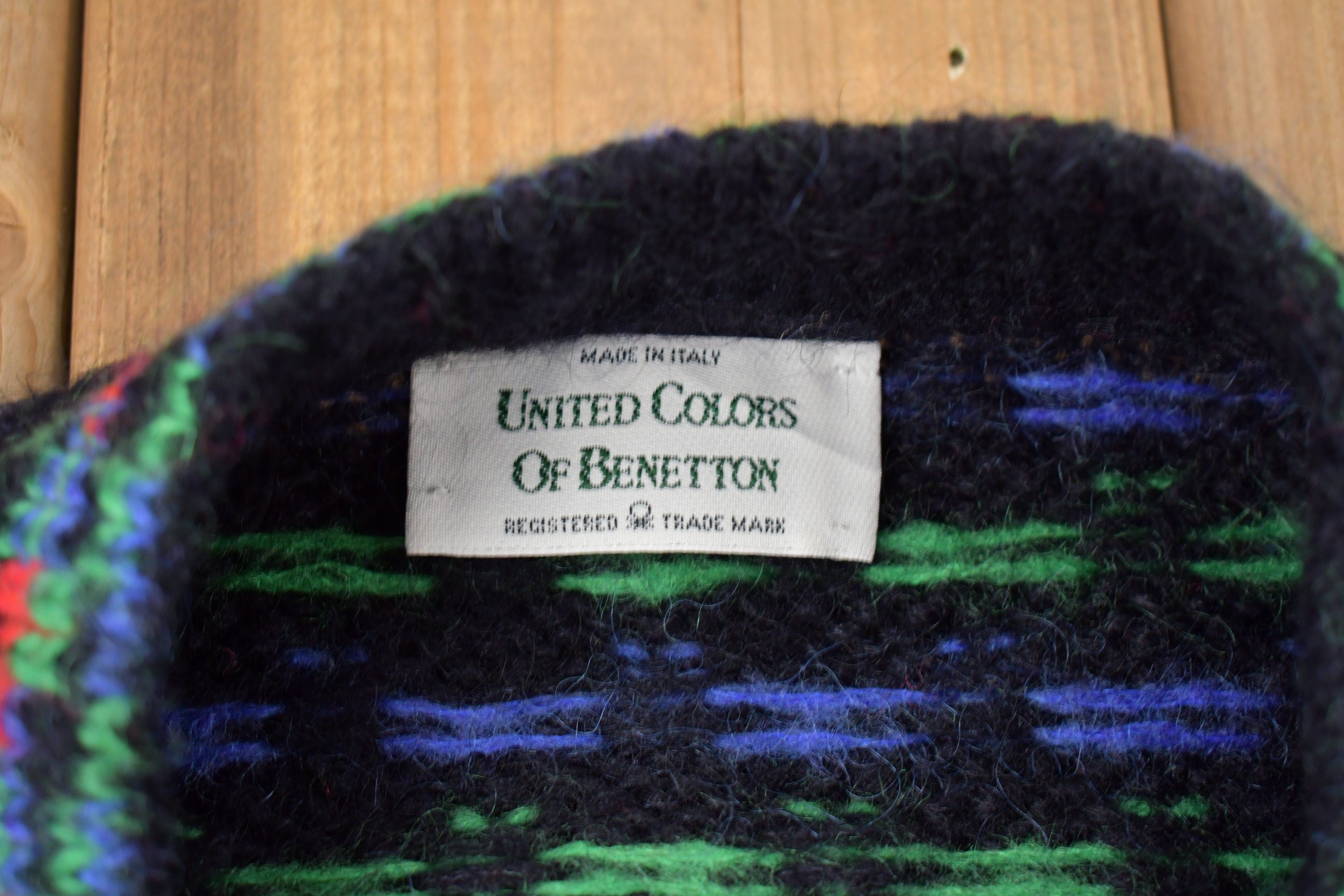 Vintage 1980s United Colors Of Benneton Knitted Sweater