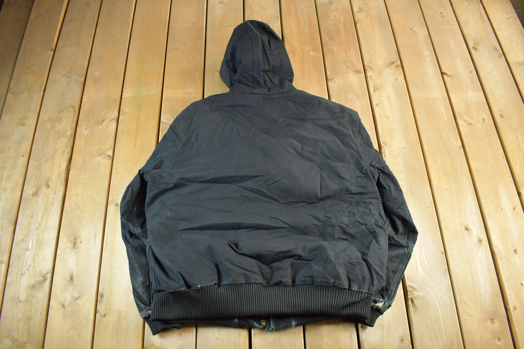 Vintage 1990s Carhartt Canvas Hooded Jacket Men's XL