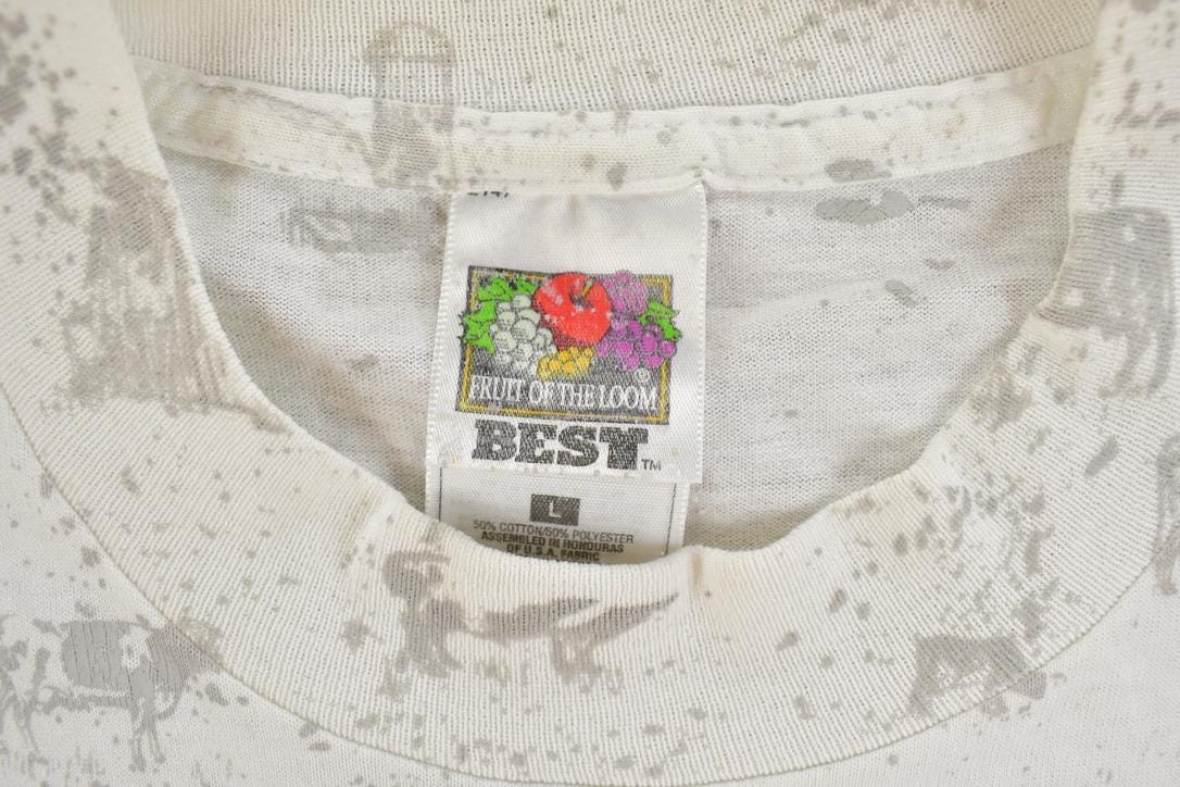 Vintage 1990s Branson Missouri All Over Print Farm Theme Graphic T-Shirt