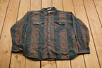 Vintage 1990s Arrow Shelter Bay Plaid Flannel Button Up Shirt