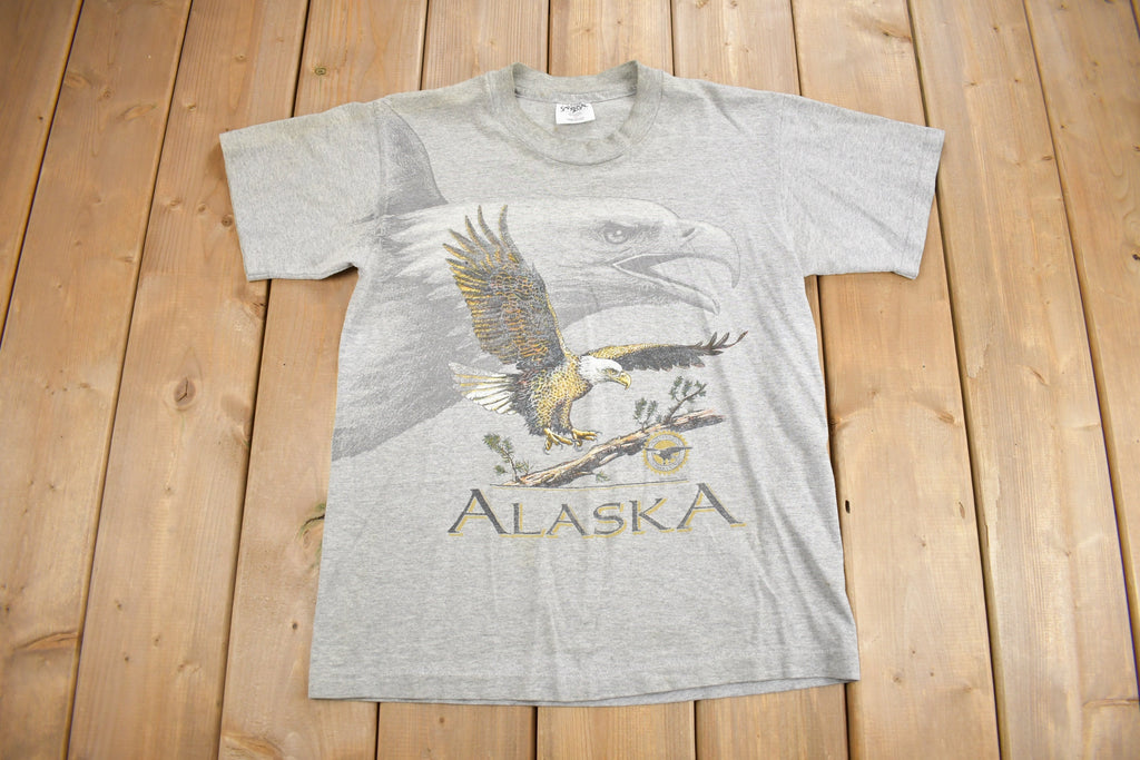 Vintage 1990s Alaska Bald Eagle Graphic T-Shirt