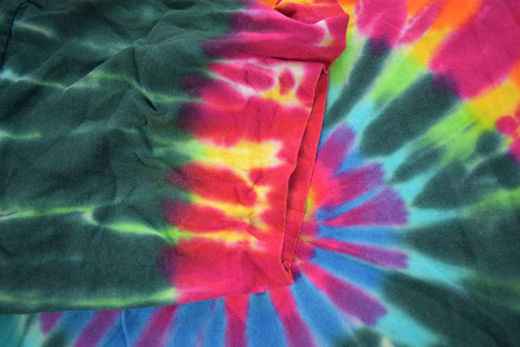 Vintage 1990s Tie Dye Swirl T-Shirt  Trippy T-Shirt  Streetwear  Made In USA  Psychedelic Style  Single Stitch