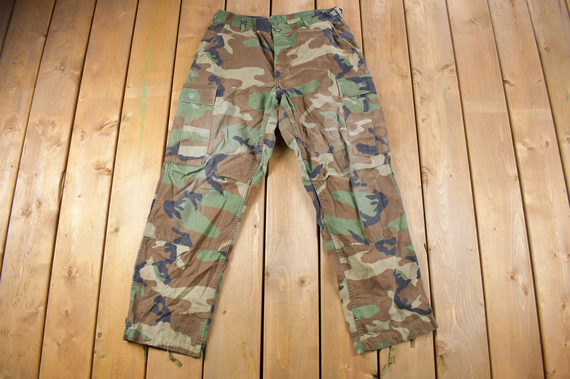 Vintage 2001 Army Military Camouflage Cargo Pants Size 32 x 29