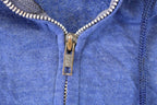 Vintage 1980s Blue Blank Hoodie Sweatshirt Mens S