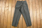 Vintage 1970s Military Wool Trousers Size 30 x 28