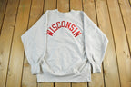 Vintage 1990s University of Wisconsin Champion Reverse Weave Crewneck Sweatshirt Men's XL  90s College Football  Badgers  Heavy Weight