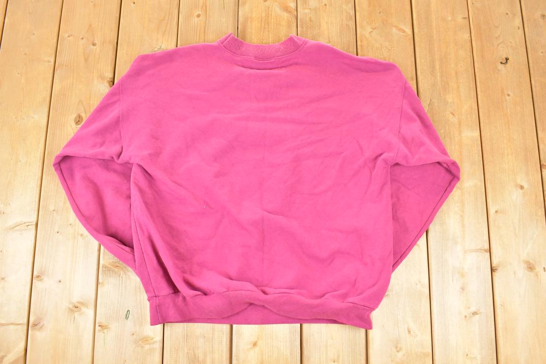 Vintage 1990s Northern Reflections Cute Floral Basket Crewneck Sweatshirt Women's XL / Made In USA / 90s Cartoon Destination Sweater