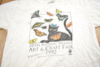Vintage 1992 20th Annual Village Art & Craft Fair North Carolina Graphic Tee Shirt Made In USA
