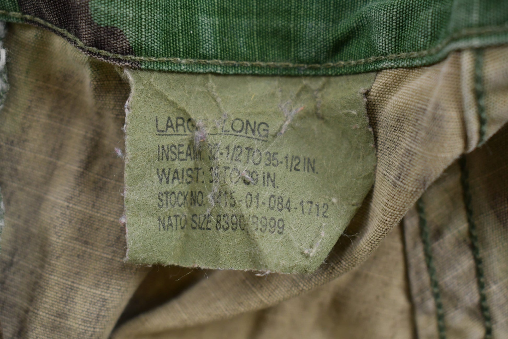 Vintage 1990s Army Woodland Camouflage Cargo Pants Size 35 - 39 x 31 / Army Pants / Military Pant's / Vintage Cargos /