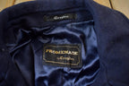Vintage 1980s Promenade Wool Button Up Over Coat Made In USA