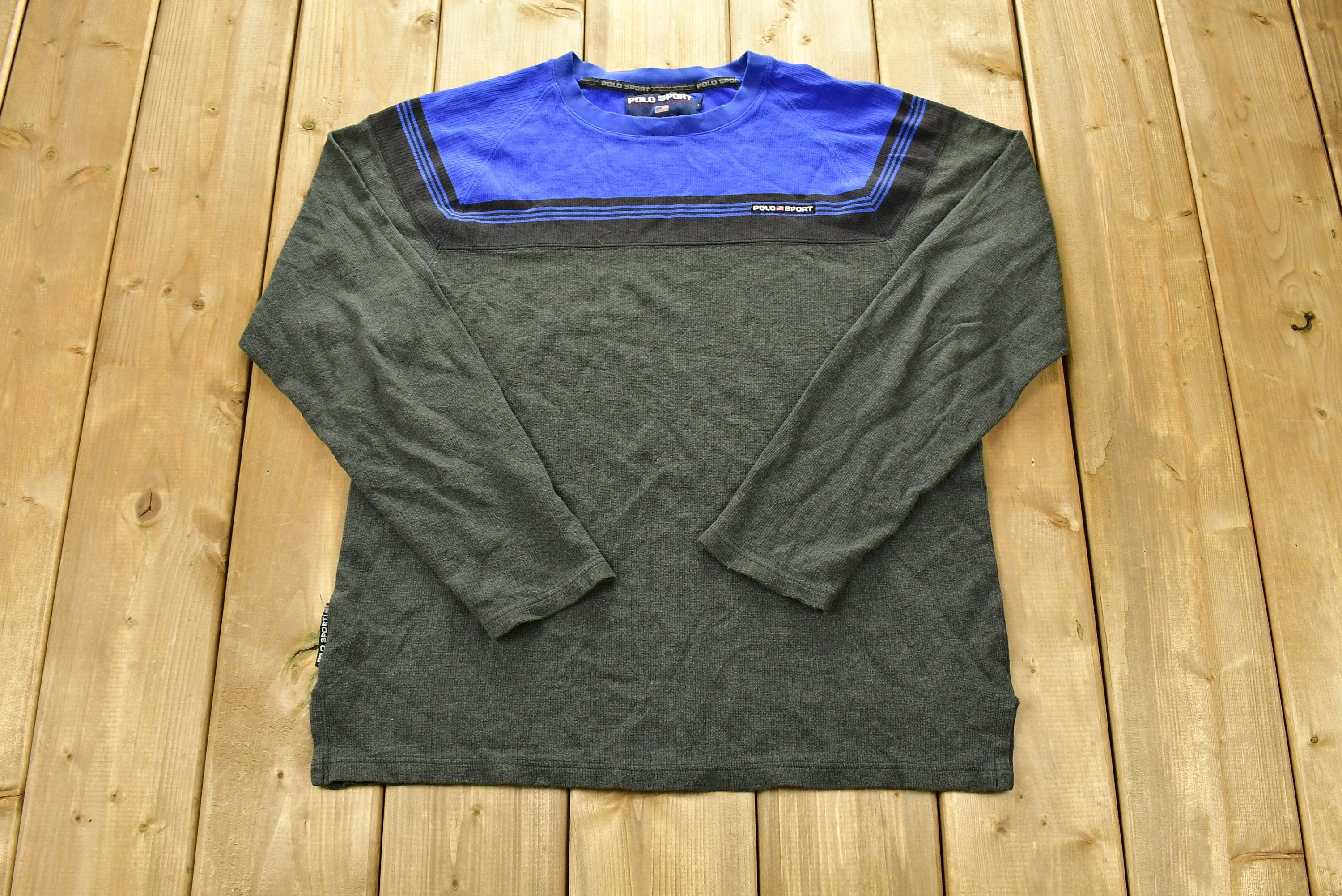 Vintage 1990s Polo Sport Ralph Lauren Embroidered Crewneck Sweatshirt