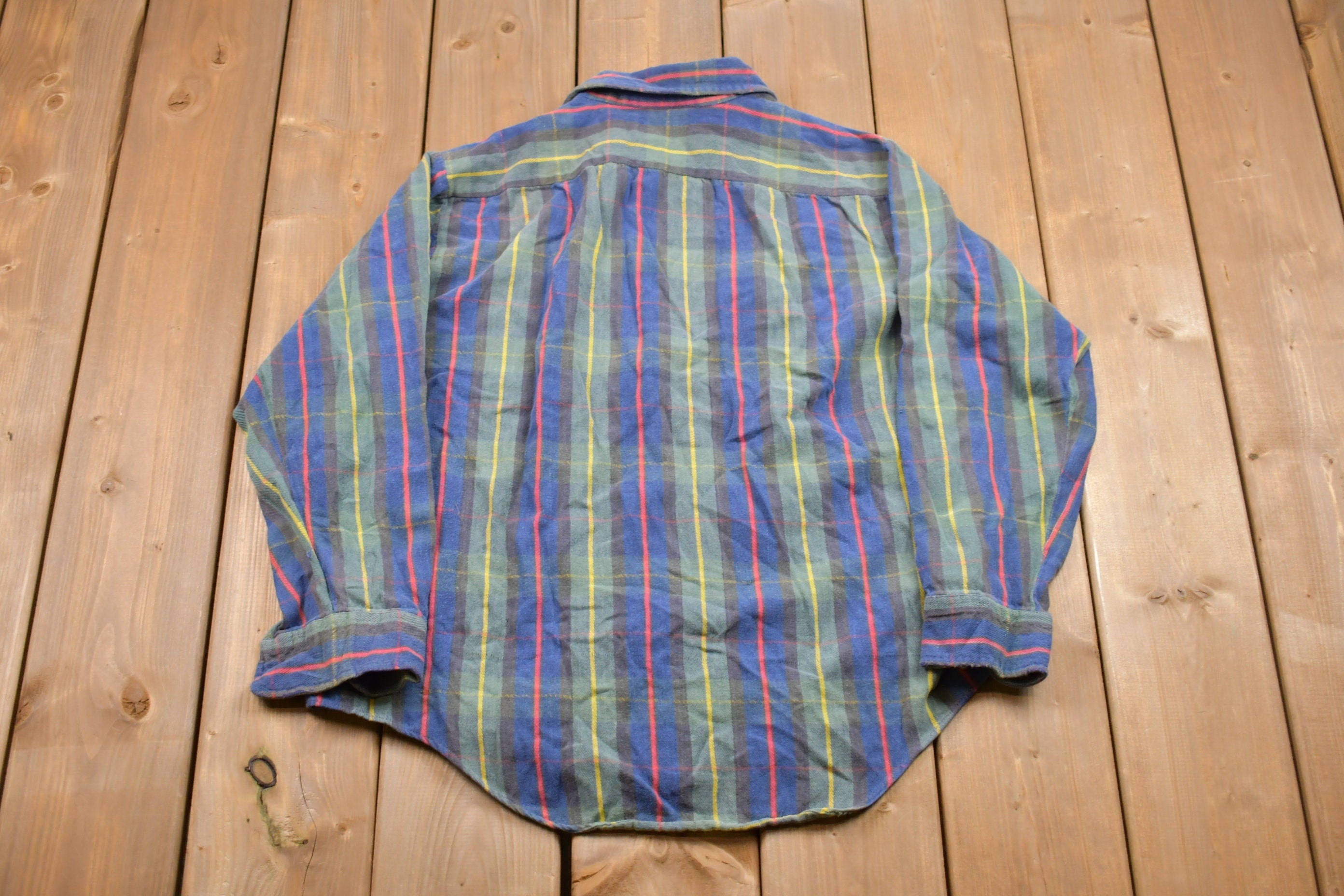 Vintage 1990s JC Penny Plaid Button Up Shirt