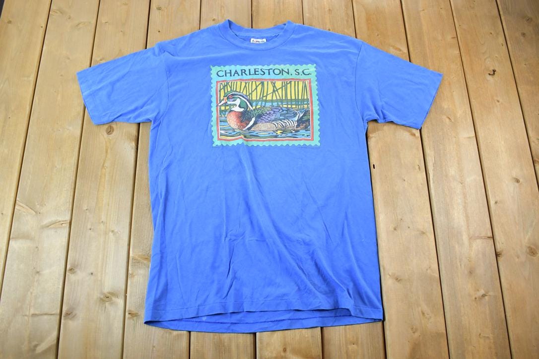 Vintage 1987 Charleston South Carolina Single Stitch Souvenir T-Shirt Made In USA